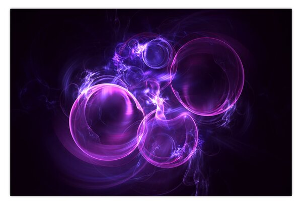 Tablou abstract cu bulbuci (90x60 cm)