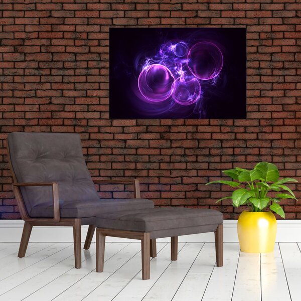 Tablou abstract cu bulbuci (90x60 cm)