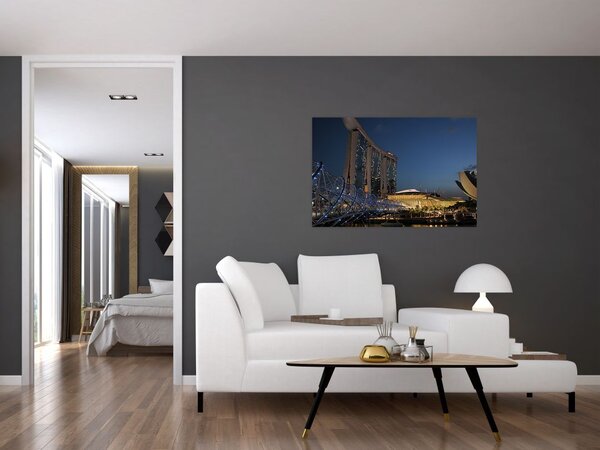 Tablou cu metropolă modernă (90x60 cm)