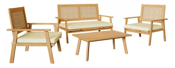Set de grădină Kekarta (accacia + crem) (pentru 4 persoane). 1106306