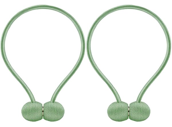 Set 2 cleme magnetice pentru draperii UMBRA, verde