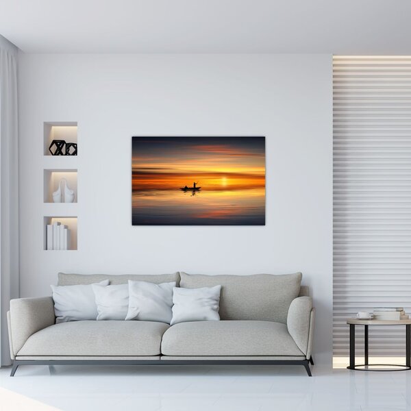 Tablou - cu barca (90x60 cm)