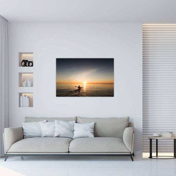 Tablou - caiac pe mare (90x60 cm)