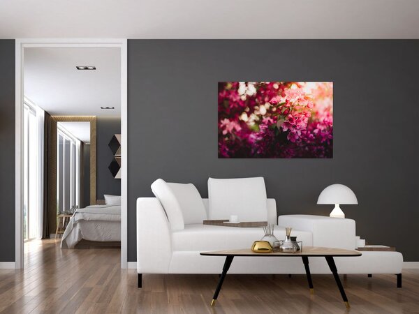 Tablou cu florile tufișului înflorit (90x60 cm)