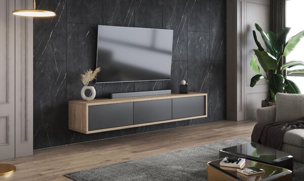 Masă TV Fiora 38 (stejar uleios + antracit). Promo -17%. 1066459