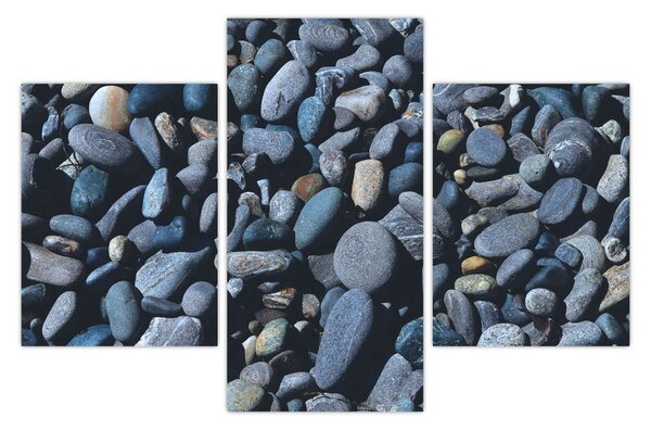 Tabloul cu pietre pe plajă (90x60 cm)