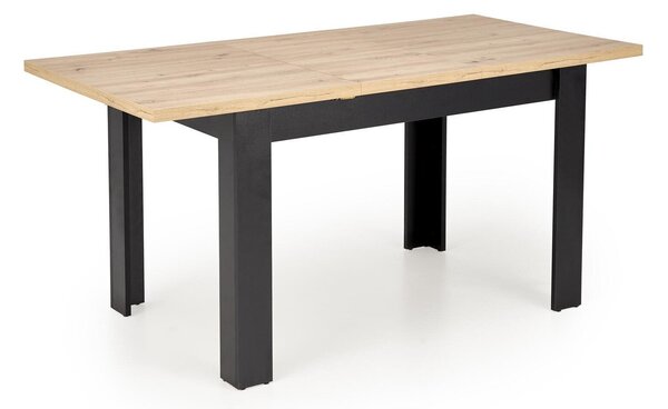 Masă Houston 1714Stejar artizan, Negru, 8x8x12cm, ExtensieExtensie, PAL laminat, PAL laminat