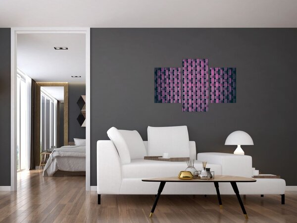 Tabloul textura în mov (90x60 cm)