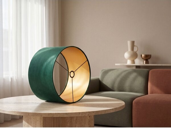 Abajur universal STANDART E27 d. 45 cm verde/auriu