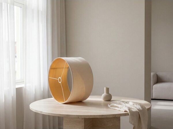 Abajur universal STANDART E27 d. 45 cm crem/auriu