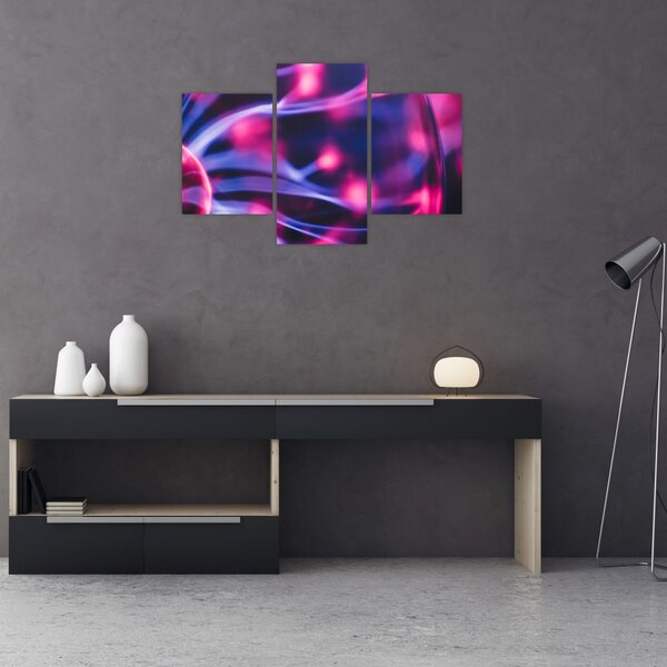 Tablou abstract mov (90x60 cm)