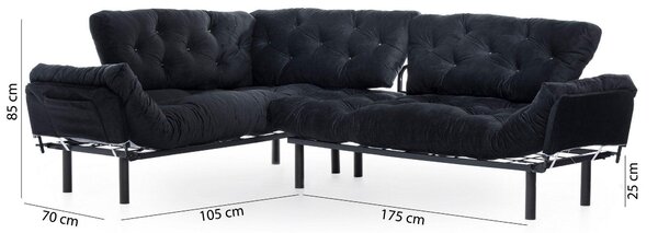Coltar Extensibil Mocca, Interschimbabil, 100x147x60 cm