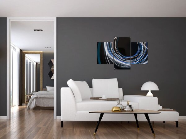 Tabloul cu linii albastre (90x60 cm)