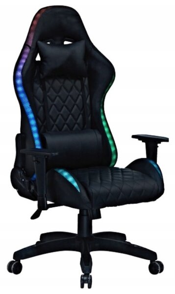 Scaun ergonomic elegant pentru jocuri cu iluminare LED
