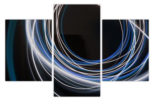 Tabloul cu linii albastre (90x60 cm)