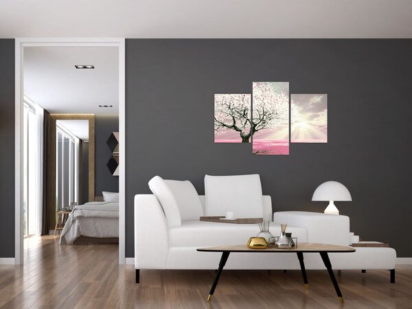 Tabloul copacului roz (90x60 cm)