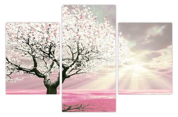 Tabloul copacului roz (90x60 cm)
