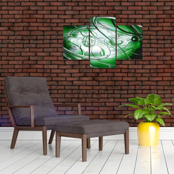 Tabloul abstract verde (90x60 cm)