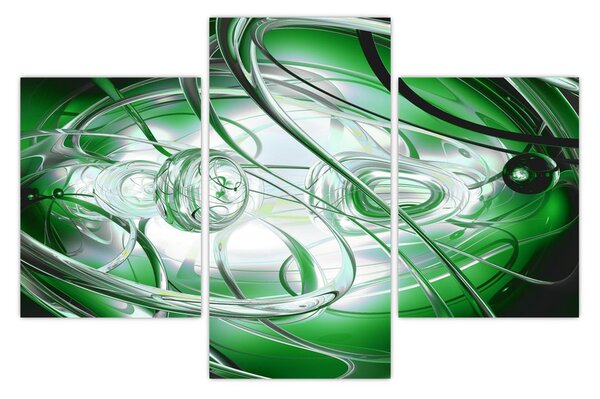Tabloul abstract verde (90x60 cm)