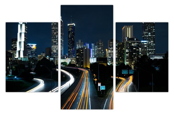 Tabloul metropolei nocturne (90x60 cm)