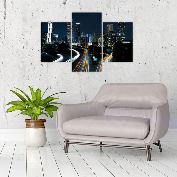 Tabloul metropolei nocturne (90x60 cm)