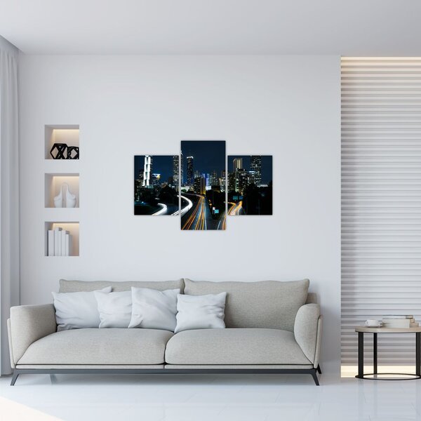 Tabloul metropolei nocturne (90x60 cm)