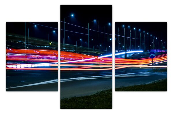 Tabloul orașului nocturn (90x60 cm)
