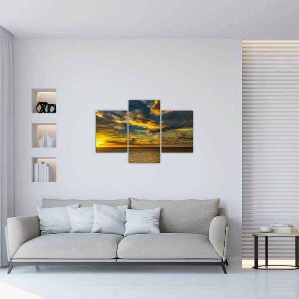 Apus de soare la mare (90x60 cm)