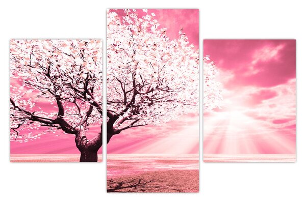 Tabloul cu pomul roz (90x60 cm)
