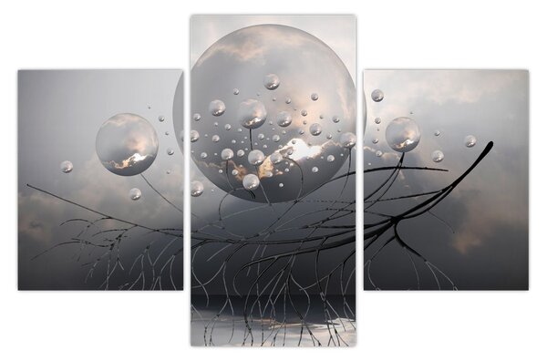 Tabloul bilelor abstracte (90x60 cm)