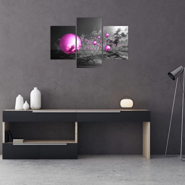 Tabloul bilelor roz (90x60 cm)