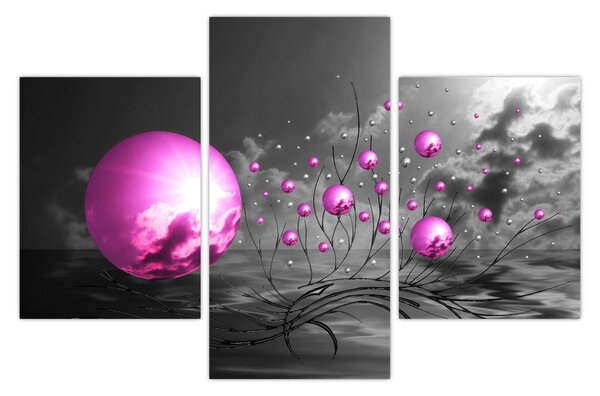 Tabloul bilelor roz (90x60 cm)