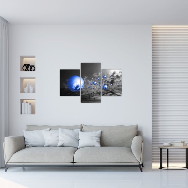 Tabloul bilelor albastru închis (90x60 cm)