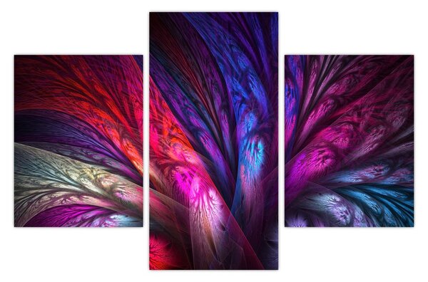 Tabloul abstract cu copacul (90x60 cm)