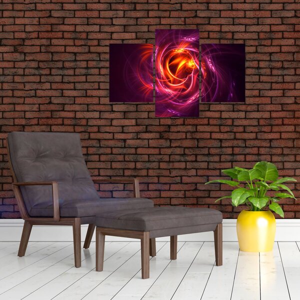 Tabloul cu abstracțiune modernă care luminează (90x60 cm)