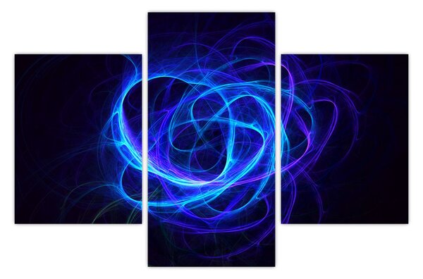 Tabloul cu ghem albastru abstract (90x60 cm)