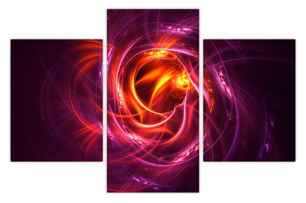 Tabloul cu abstracțiune modernă care luminează (90x60 cm)