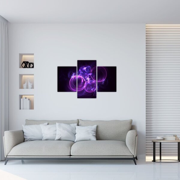 Tablou abstract cu bulbuci (90x60 cm)