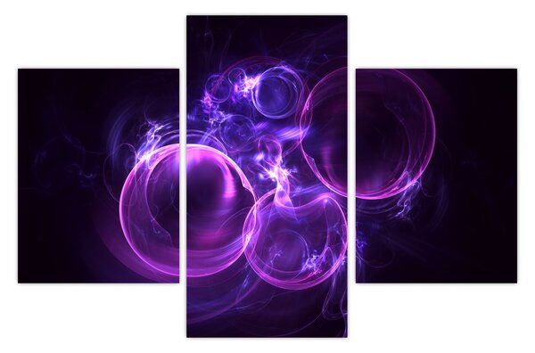 Tablou abstract cu bulbuci (90x60 cm)