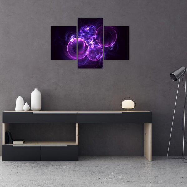Tablou abstract cu bulbuci (90x60 cm)