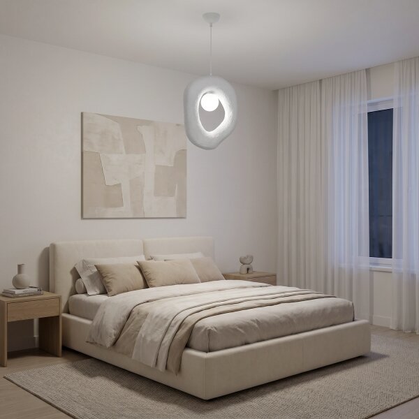 Brilagi - Pendul pe cablu WABI SABI 1xG9/8W/230V, alb