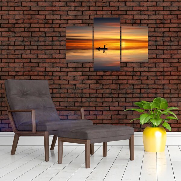 Tablou - cu barca (90x60 cm)