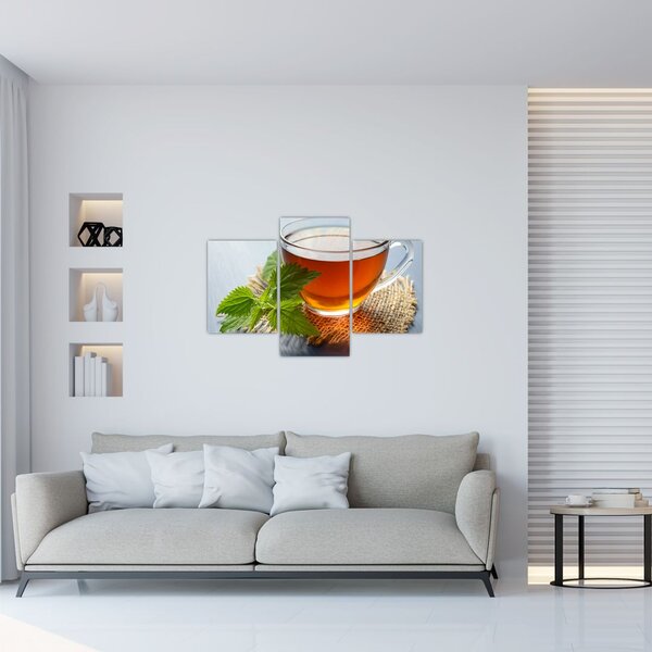 Tablou cu ceașca cu ceai (90x60 cm)