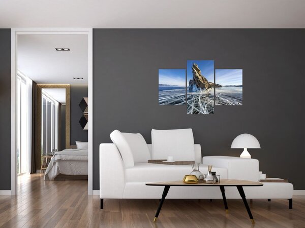 Tablou cu piatra înghețată (90x60 cm)