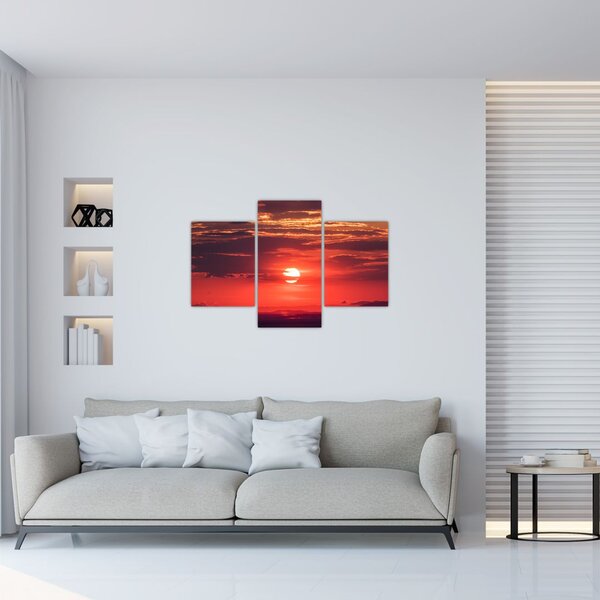 Tablou cu soarele colorat (90x60 cm)