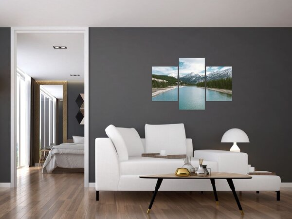 Tablou cu peisaj montan (90x60 cm)