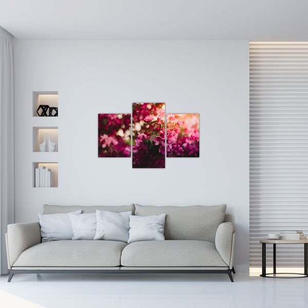 Tablou cu florile tufișului înflorit (90x60 cm)