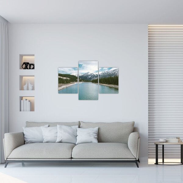 Tablou cu peisaj montan (90x60 cm)