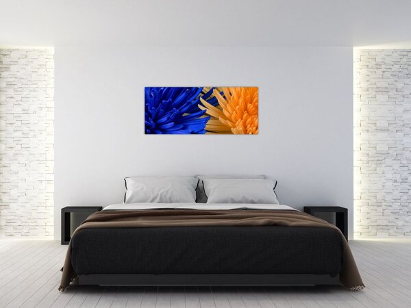 Tablou detailat cu flori (120x50 cm)