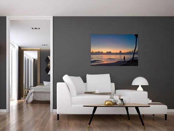 Tablou femeii pe plajă (90x60 cm)